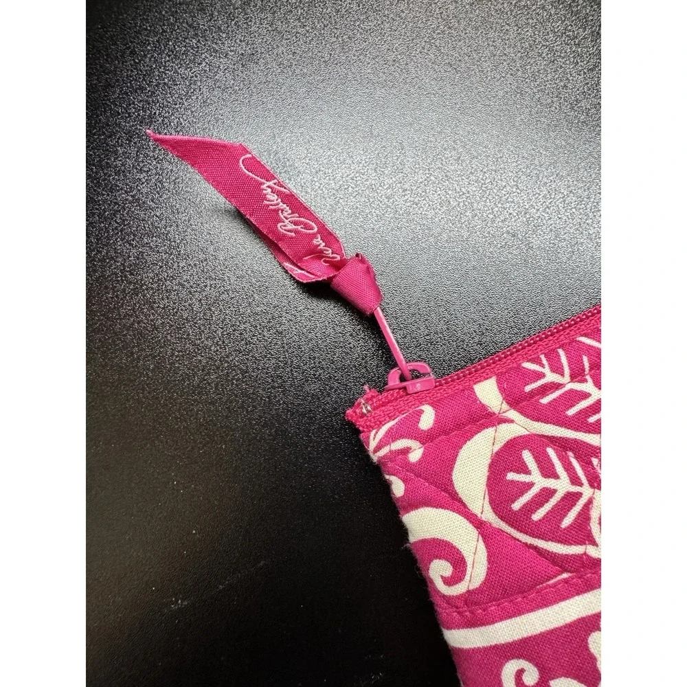 Vera Bradley‎ Pink Floral Quilted Zip Coin Purse Wallet Small Wristlet